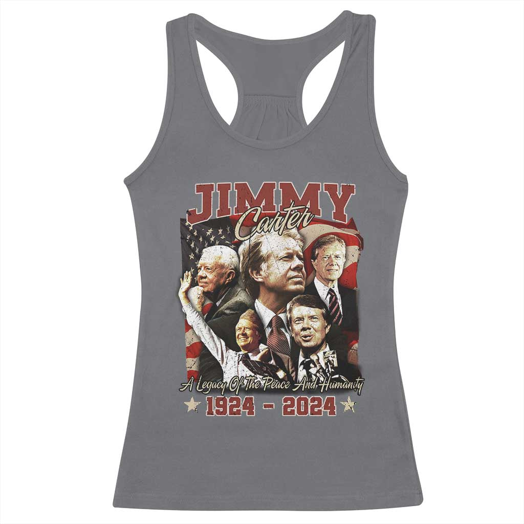 39th President Jimmy Carter Racerback Tank Top A Legacy Of Peace And Humanity USA Legacy