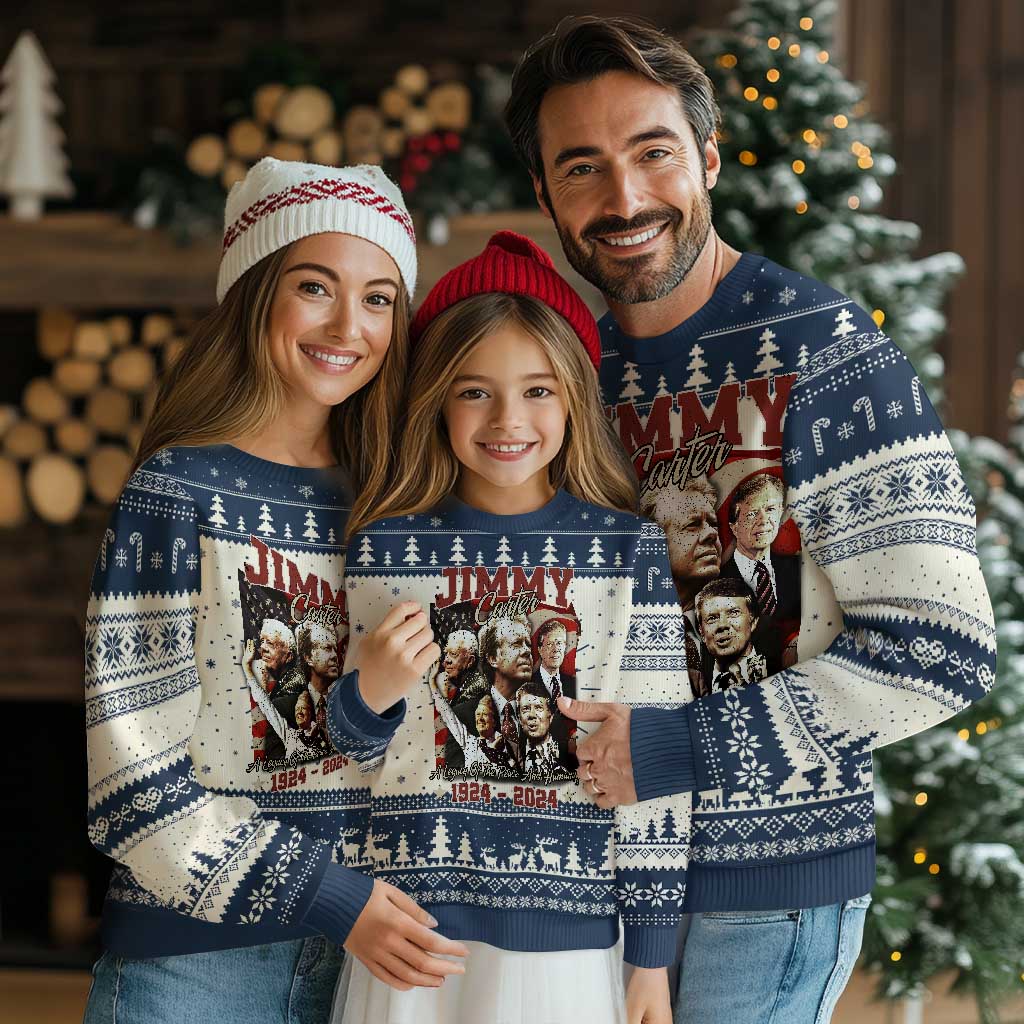 39th President Jimmy Carter Knitted Sweatshirt A Legacy Of Peace And Humanity USA Legacy