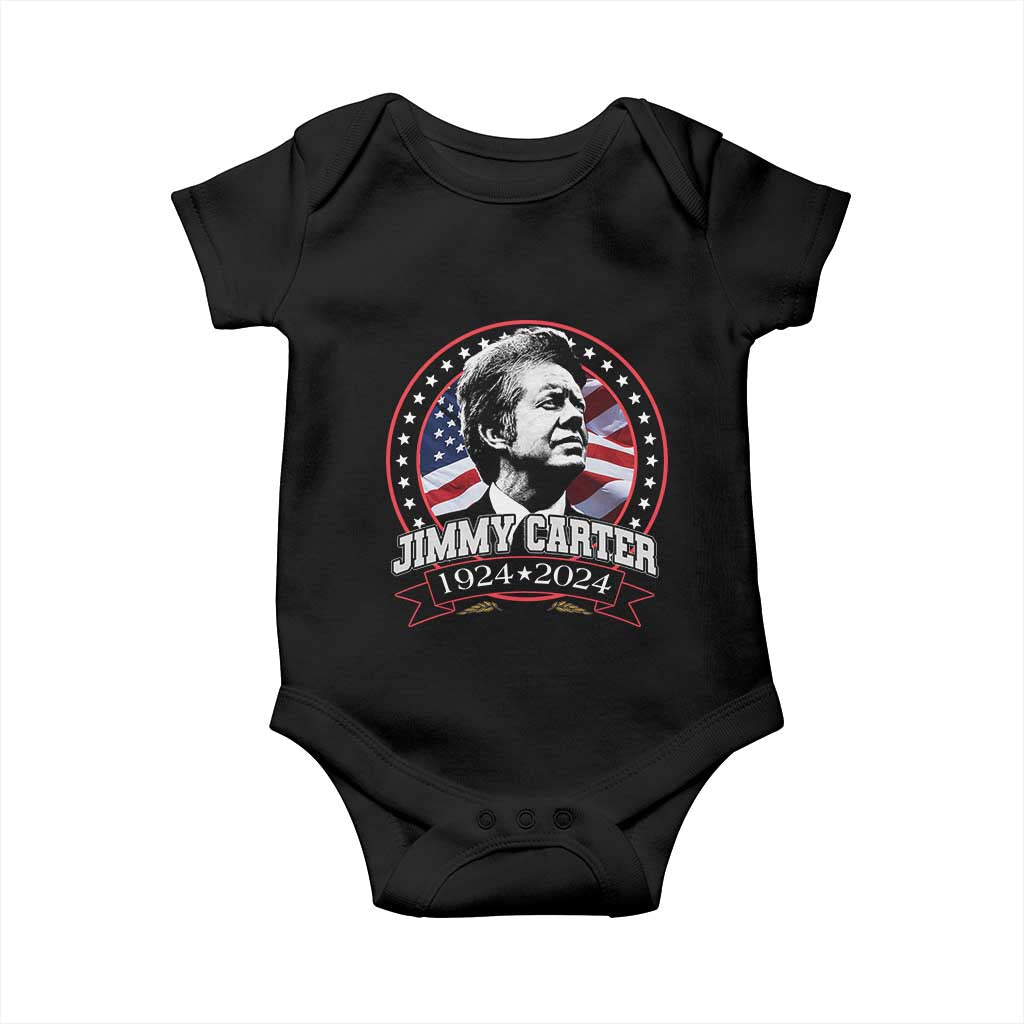 39th President Jimmy Carter Baby Onesie USA Legacy American Flag