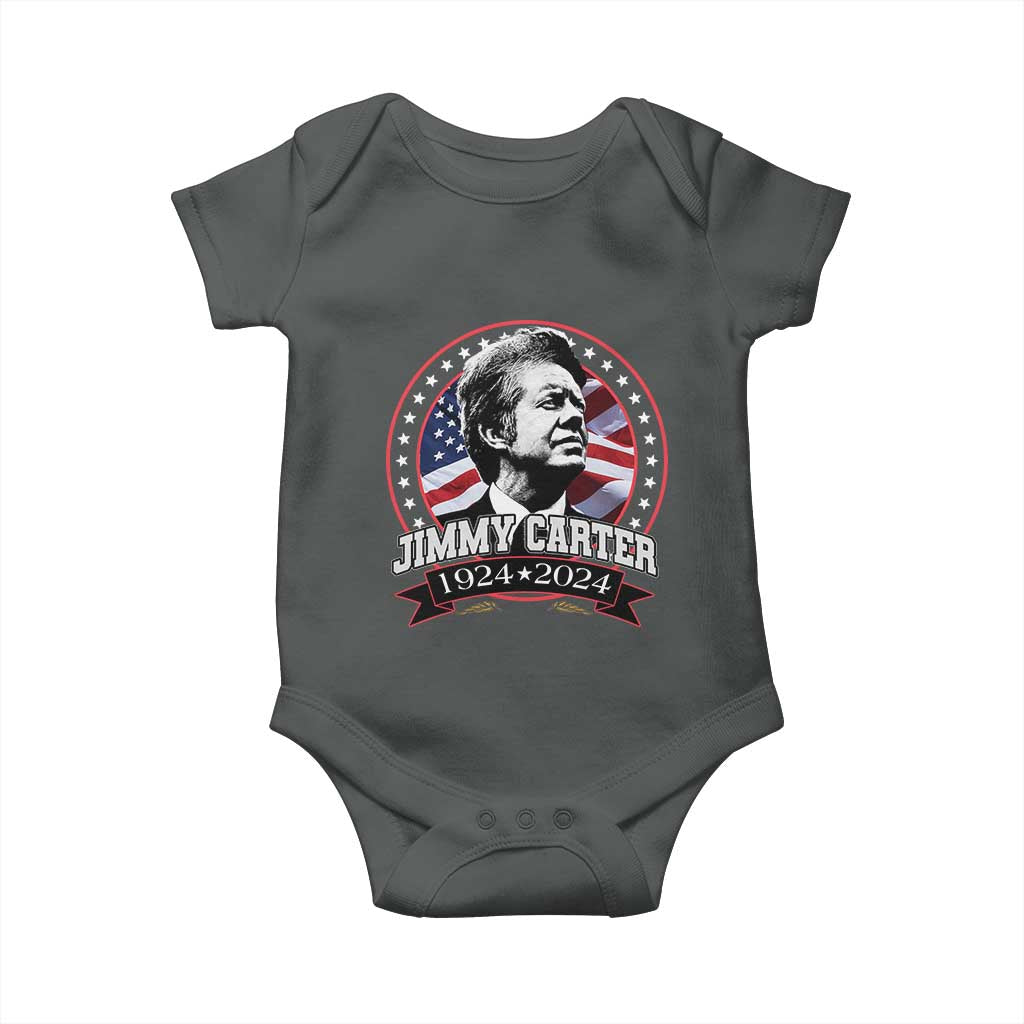 39th President Jimmy Carter Baby Onesie USA Legacy American Flag