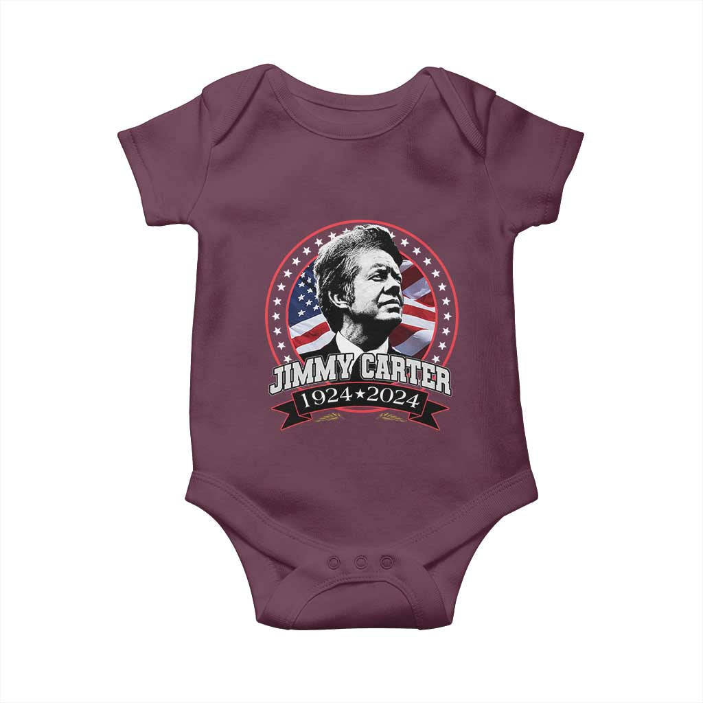 39th President Jimmy Carter Baby Onesie USA Legacy American Flag
