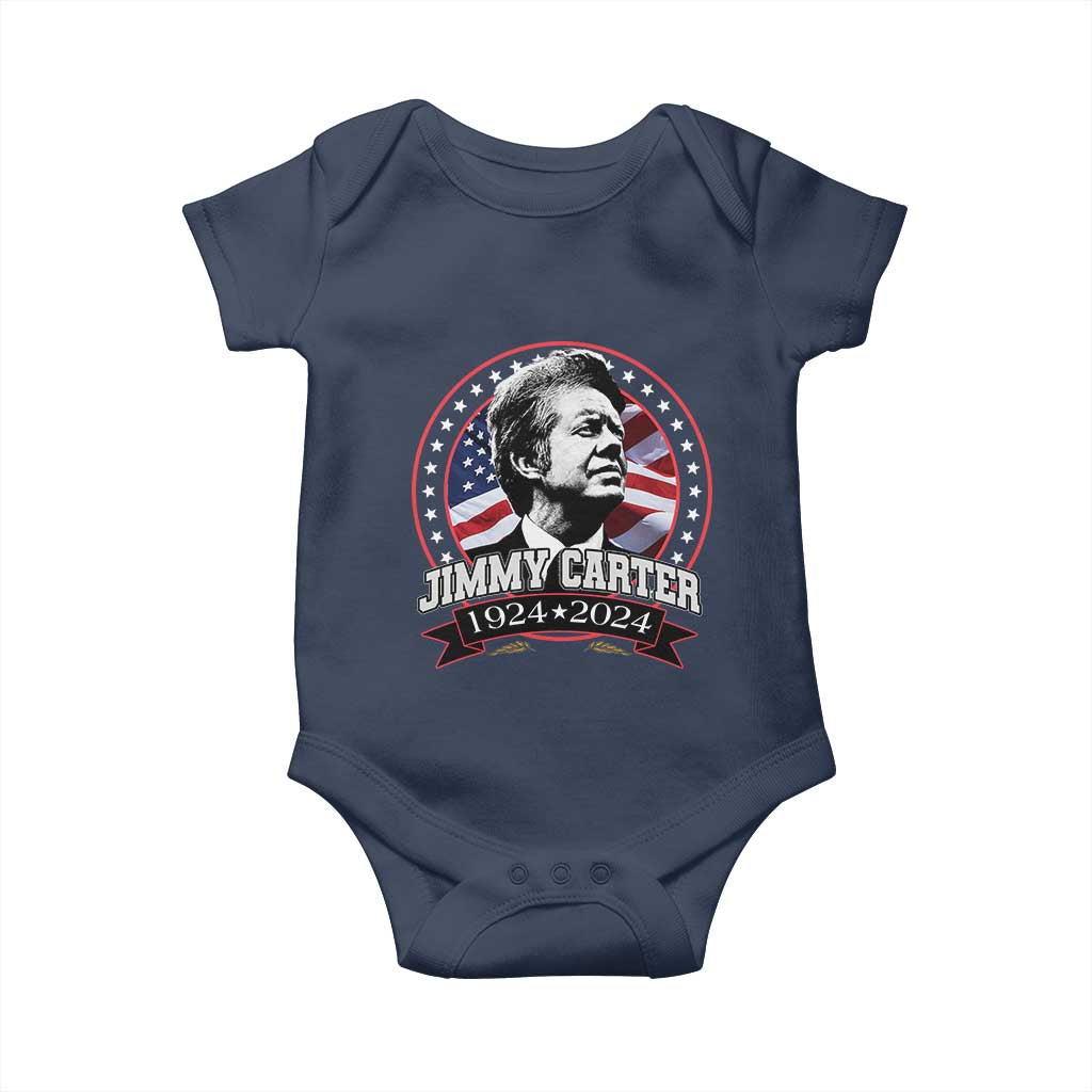 39th President Jimmy Carter Baby Onesie USA Legacy American Flag