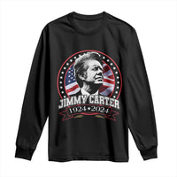 39th President Jimmy Carter Long Sleeve Shirt USA Legacy American Flag