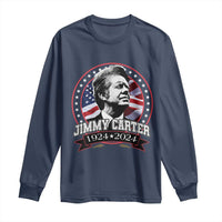 39th President Jimmy Carter Long Sleeve Shirt USA Legacy American Flag