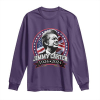 39th President Jimmy Carter Long Sleeve Shirt USA Legacy American Flag