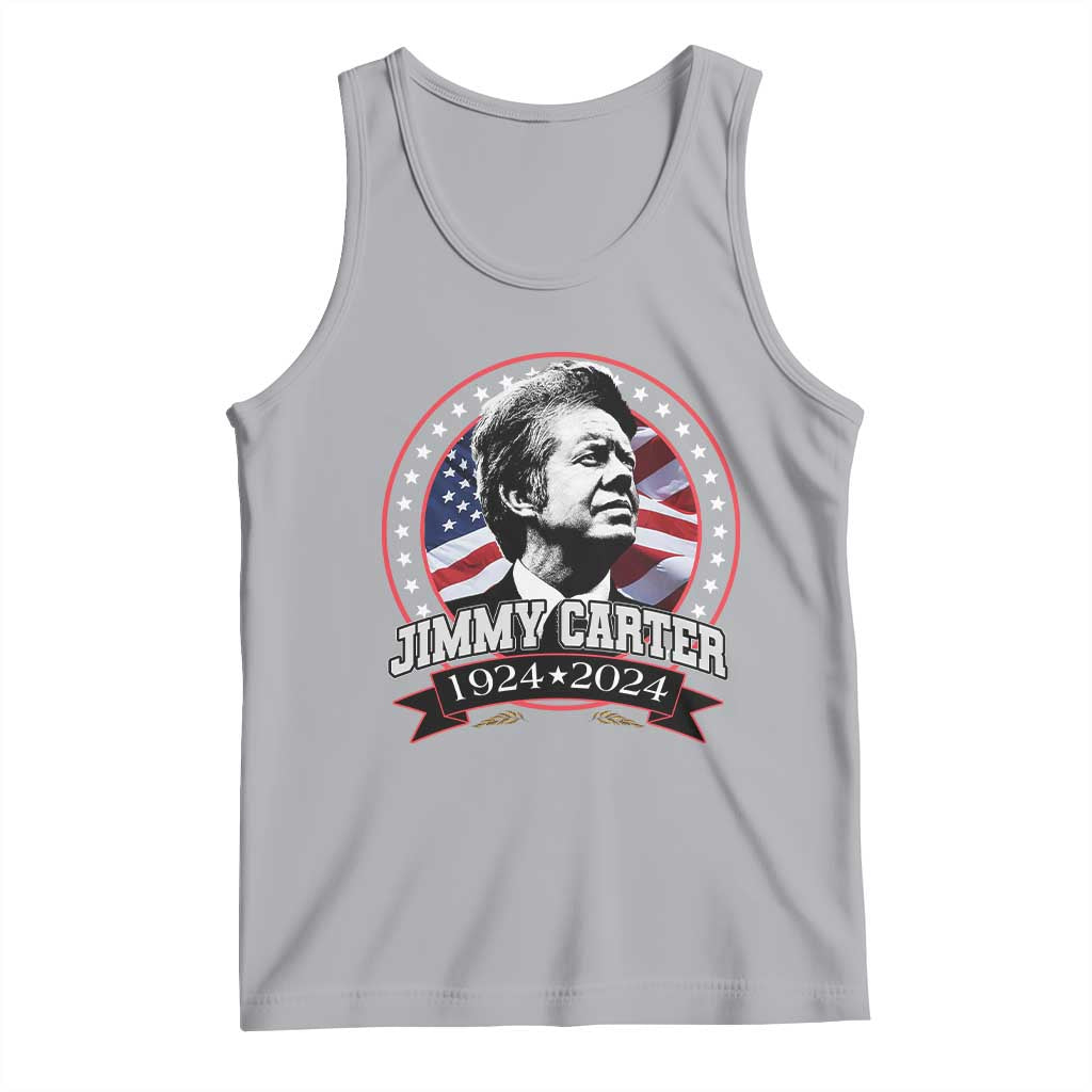 39th President Jimmy Carter Tank Top USA Legacy American Flag