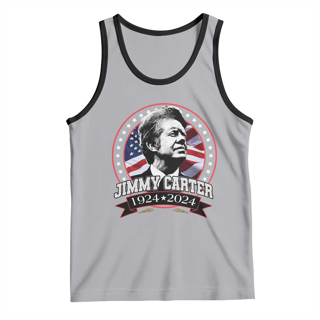 39th President Jimmy Carter Tank Top USA Legacy American Flag