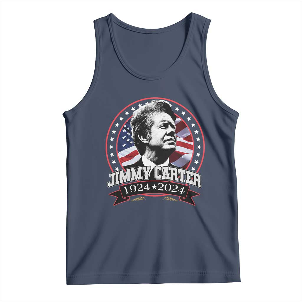 39th President Jimmy Carter Tank Top USA Legacy American Flag