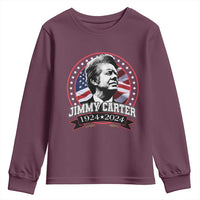 39th President Jimmy Carter Youth Sweatshirt USA Legacy American Flag