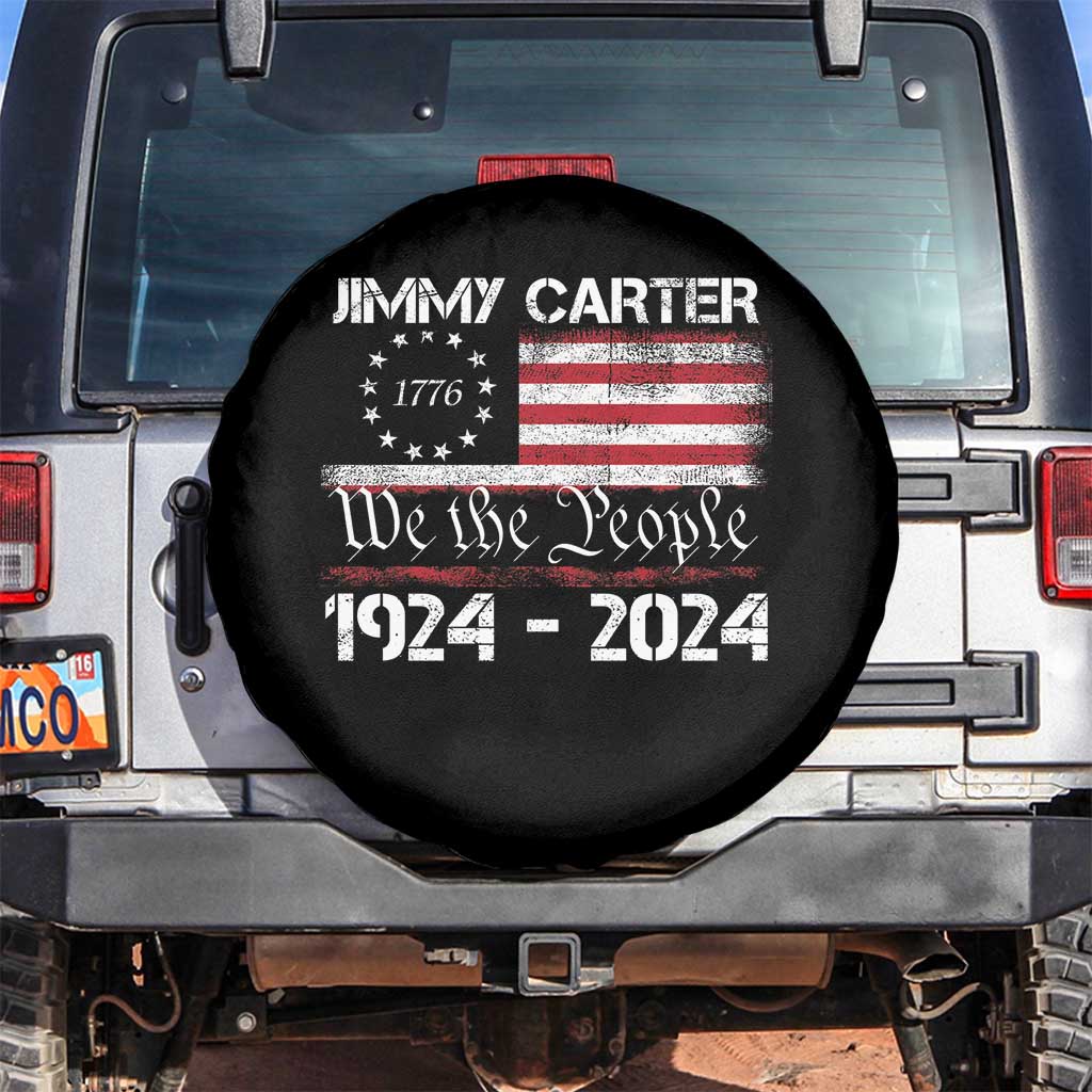 39th President Jimmy Carter Spare Tire Cover USA Legacy We The People Betsy Ross Flag