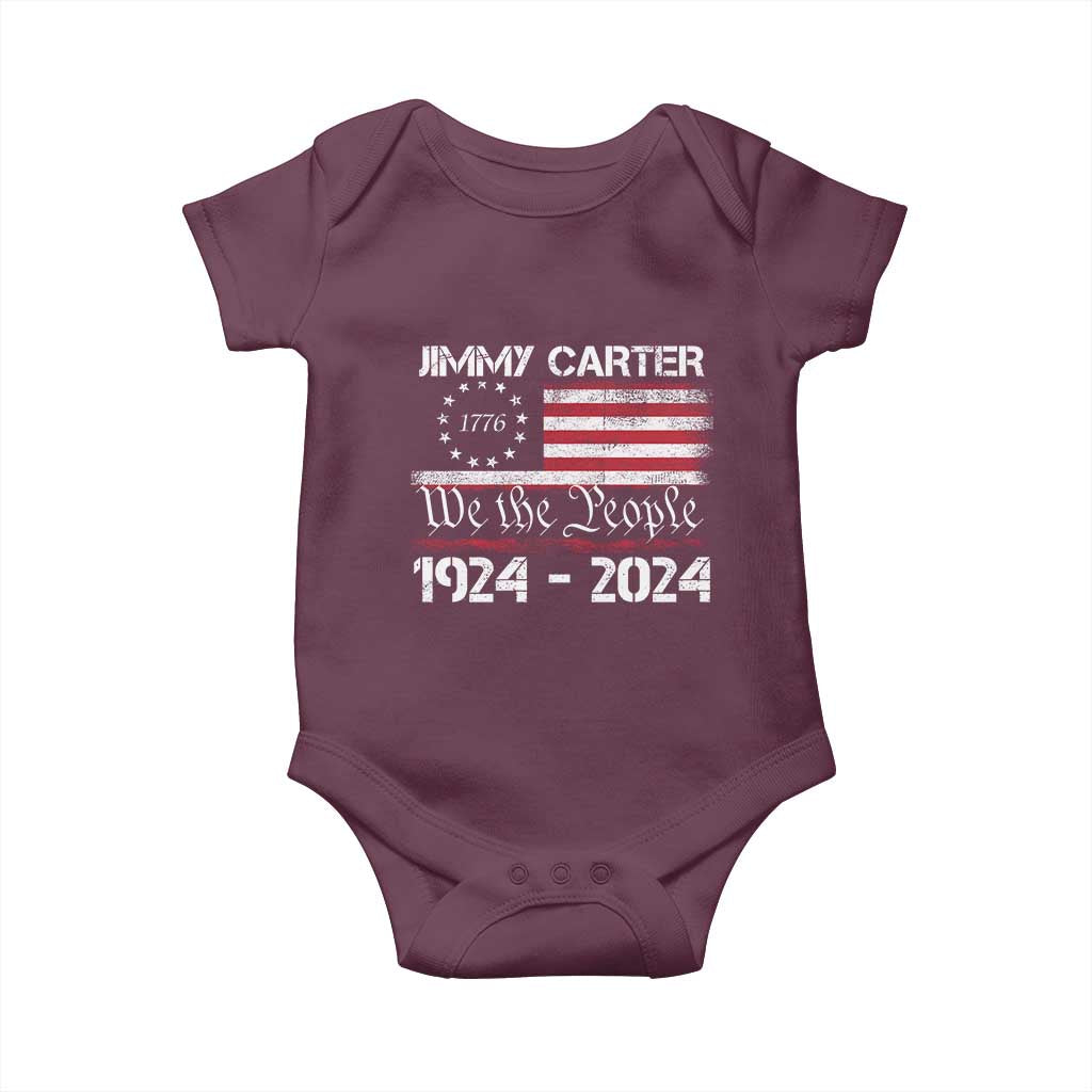 39th President Jimmy Carter Baby Onesie USA Legacy We The People Betsy Ross Flag