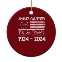 39th President Jimmy Carter Ceramic Ornament USA Legacy We The People Betsy Ross Flag - Wonder Print Shop