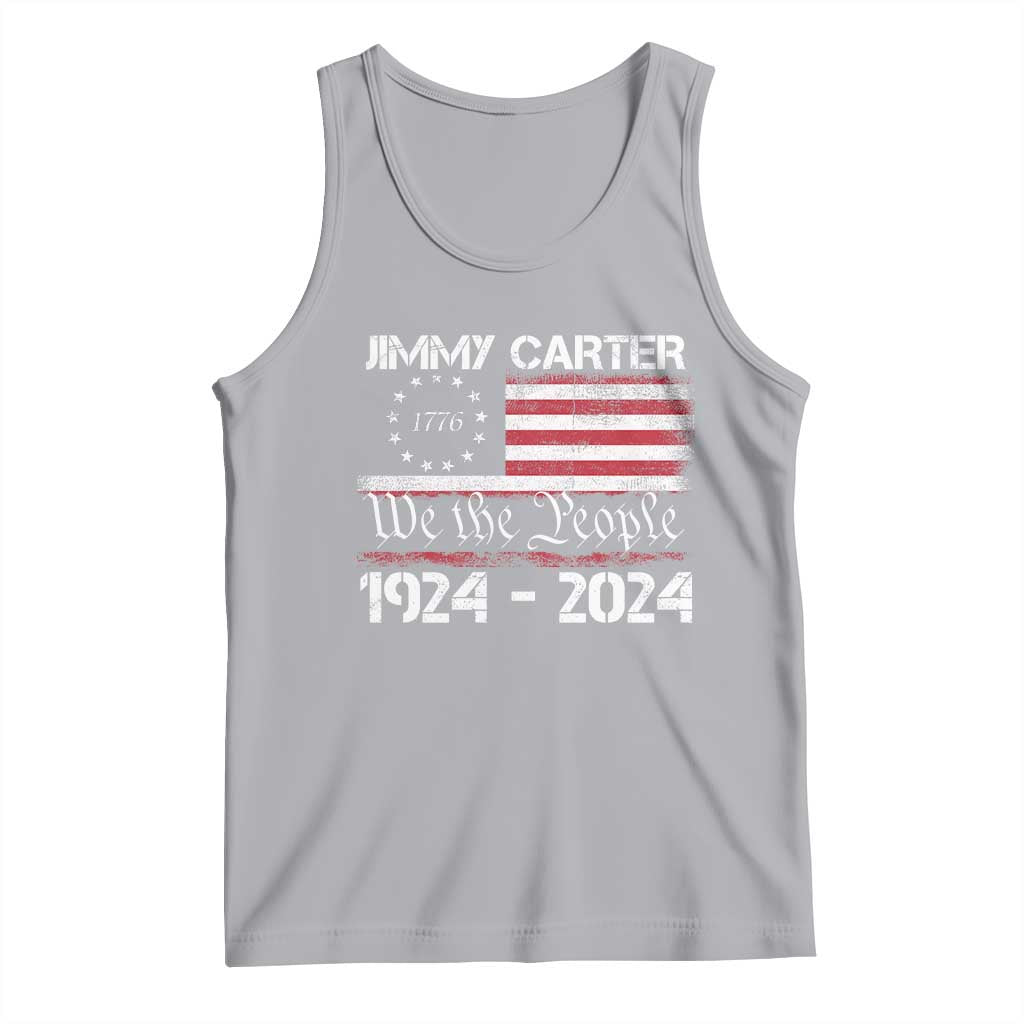 39th President Jimmy Carter Tank Top USA Legacy We The People Betsy Ross Flag