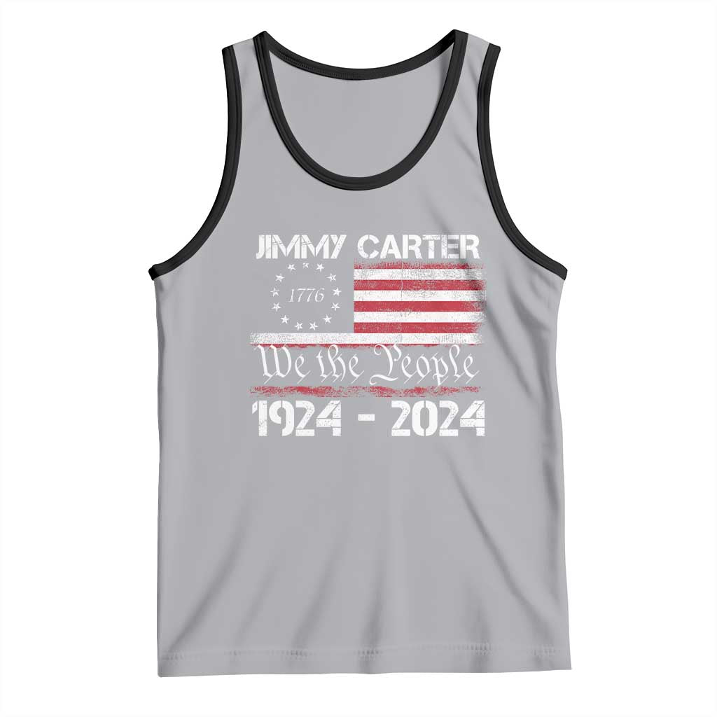 39th President Jimmy Carter Tank Top USA Legacy We The People Betsy Ross Flag