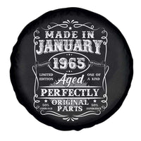 Retro Classic Made In January 1965 Spare Tire Cover Aged Perfectly Original Parts Vintage Birthday Men