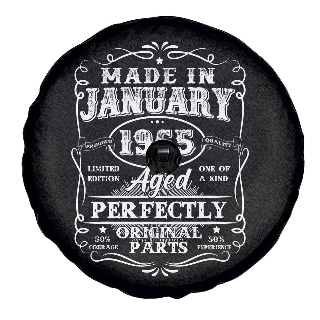 Retro Classic Made In January 1965 Spare Tire Cover Aged Perfectly Original Parts Vintage Birthday Men
