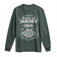 Retro Classic Made In January 1965 Long Sleeve Shirt Aged Perfectly Original Parts Vintage Birthday Men