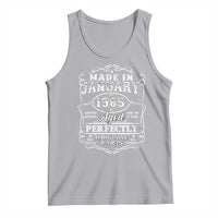 Retro Classic Made In January 1965 Tank Top Aged Perfectly Original Parts Vintage Birthday Men