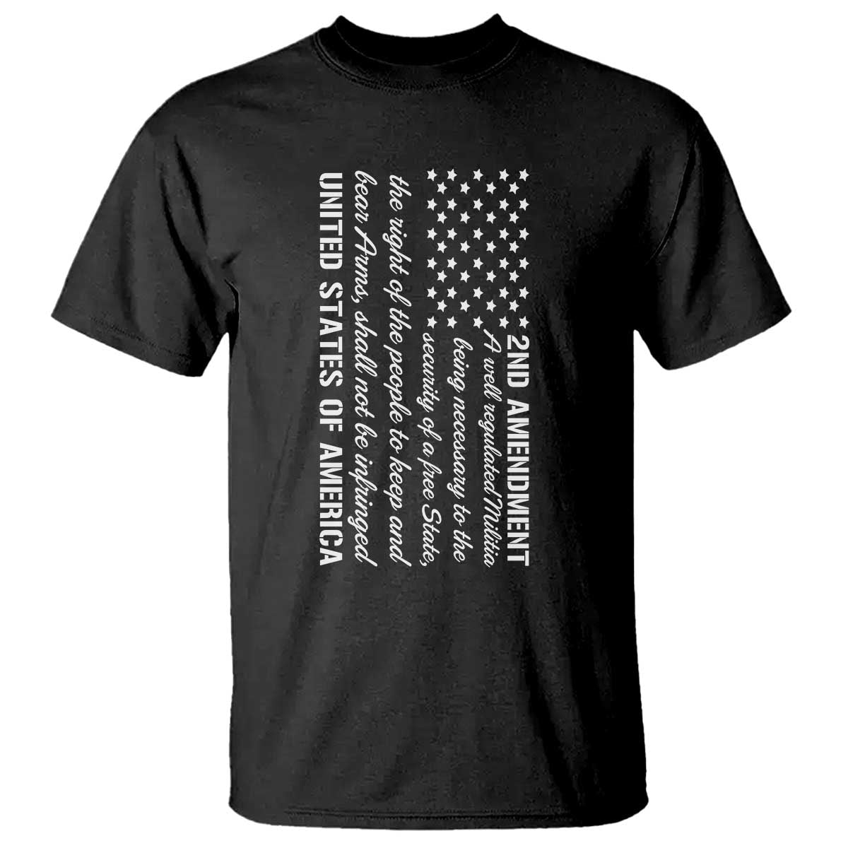 2nd Amendment American Flag T Shirt Patriotic Right to Bear Arms USA Patriot