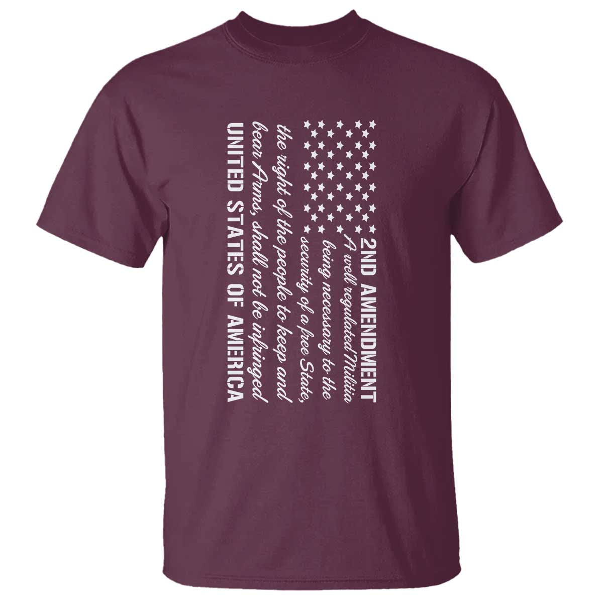 2nd Amendment American Flag T Shirt Patriotic Right to Bear Arms USA Patriot