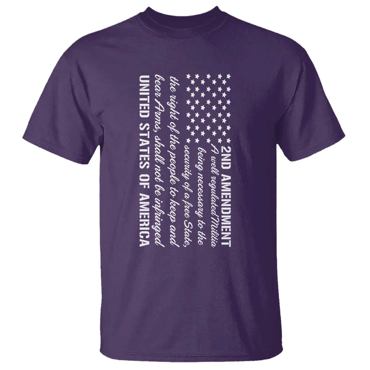 2nd Amendment American Flag T Shirt Patriotic Right to Bear Arms USA Patriot