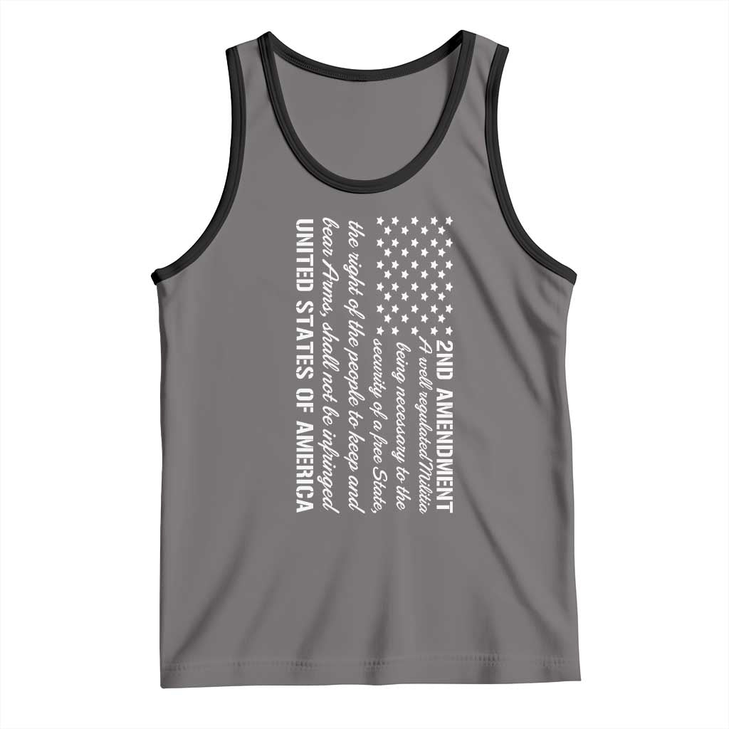 2nd Amendment American Flag Tank Top Patriotic Right to Bear Arms USA Patriot