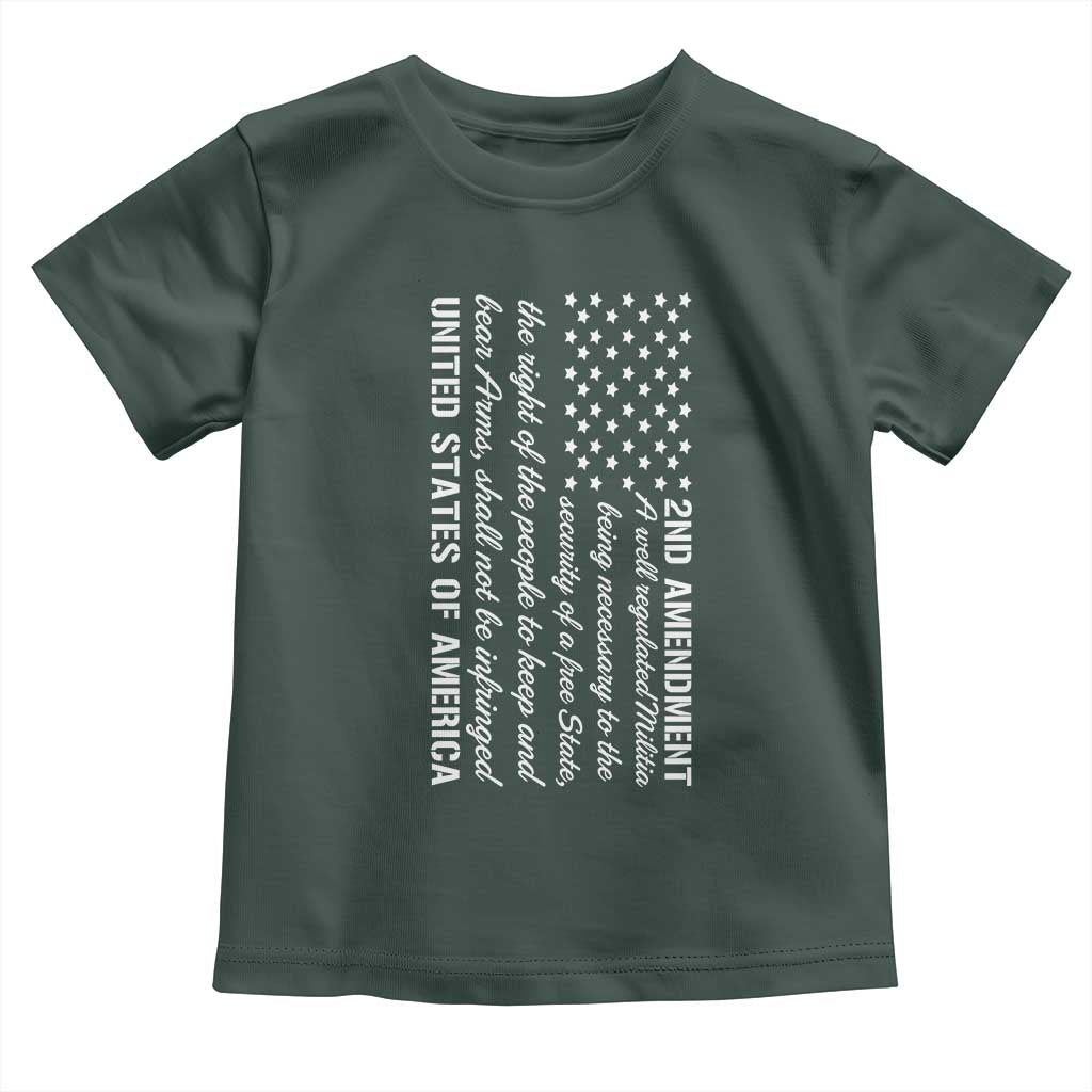 2nd Amendment American Flag Toddler T Shirt Patriotic Right to Bear Arms USA Patriot
