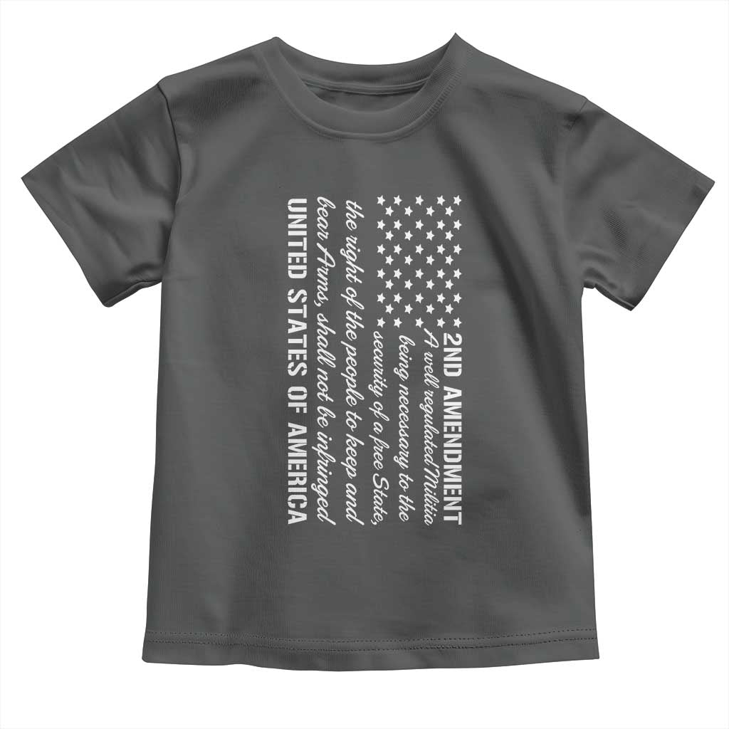 2nd Amendment American Flag Toddler T Shirt Patriotic Right to Bear Arms USA Patriot