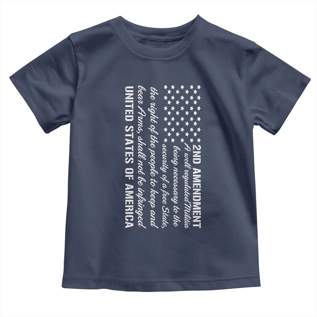 2nd Amendment American Flag Toddler T Shirt Patriotic Right to Bear Arms USA Patriot