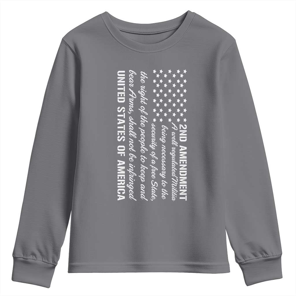 2nd Amendment American Flag Youth Sweatshirt Patriotic Right to Bear Arms USA Patriot