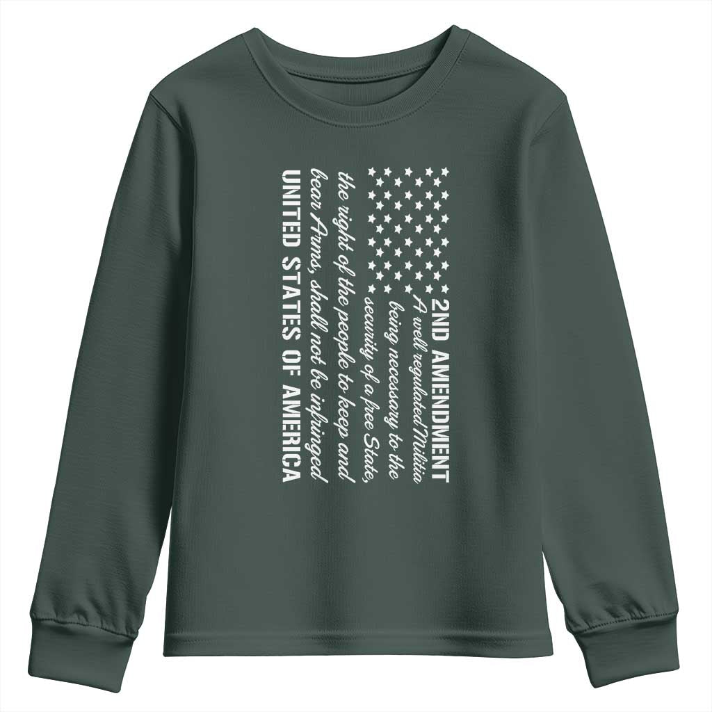 2nd Amendment American Flag Youth Sweatshirt Patriotic Right to Bear Arms USA Patriot