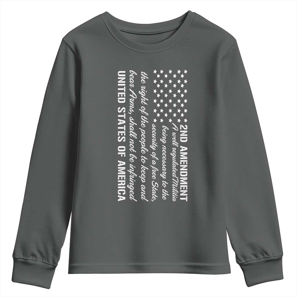 2nd Amendment American Flag Youth Sweatshirt Patriotic Right to Bear Arms USA Patriot