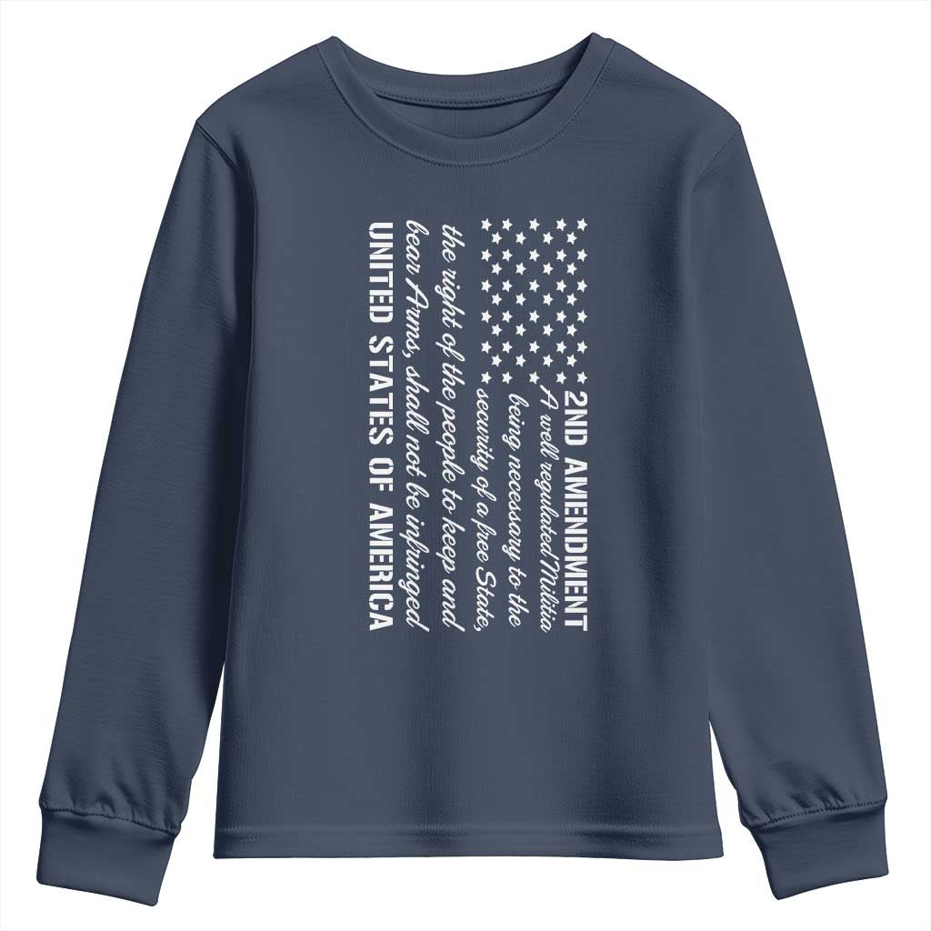 2nd Amendment American Flag Youth Sweatshirt Patriotic Right to Bear Arms USA Patriot