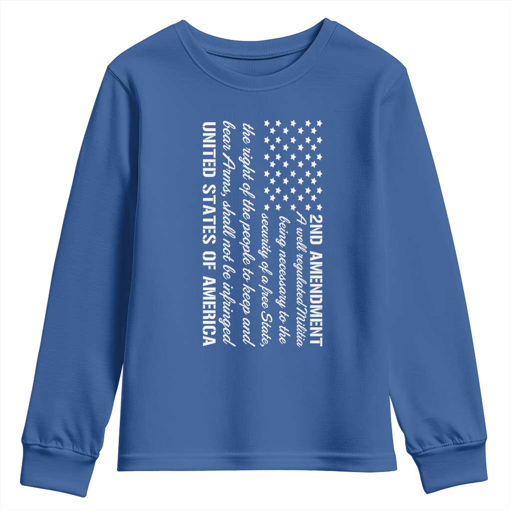2nd Amendment American Flag Youth Sweatshirt Patriotic Right to Bear Arms USA Patriot