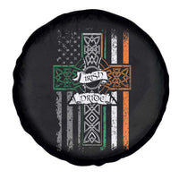 Irish Pride Spare Tire Cover American Flag Celtic Cross St Patricks Day