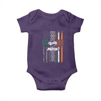 Irish Pride Baby Onesie American Flag Celtic Cross St Patricks Day