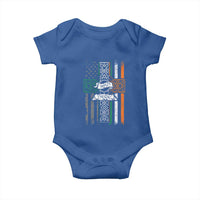 Irish Pride Baby Onesie American Flag Celtic Cross St Patricks Day