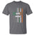 Irish Pride T Shirt American Flag Celtic Cross St Patricks Day