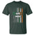 Irish Pride T Shirt American Flag Celtic Cross St Patricks Day