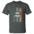 Irish Pride T Shirt American Flag Celtic Cross St Patricks Day