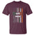 Irish Pride T Shirt American Flag Celtic Cross St Patricks Day