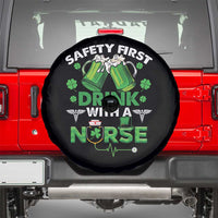 Funny Nurse St Patricks Day Spare Tire Cover Safety First Drink With A Nurse Beer Lovers