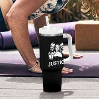 Justice for Porter Pretti Good Memorial Tumbler With Handle Rest in Power Tribute Minnesota Protest