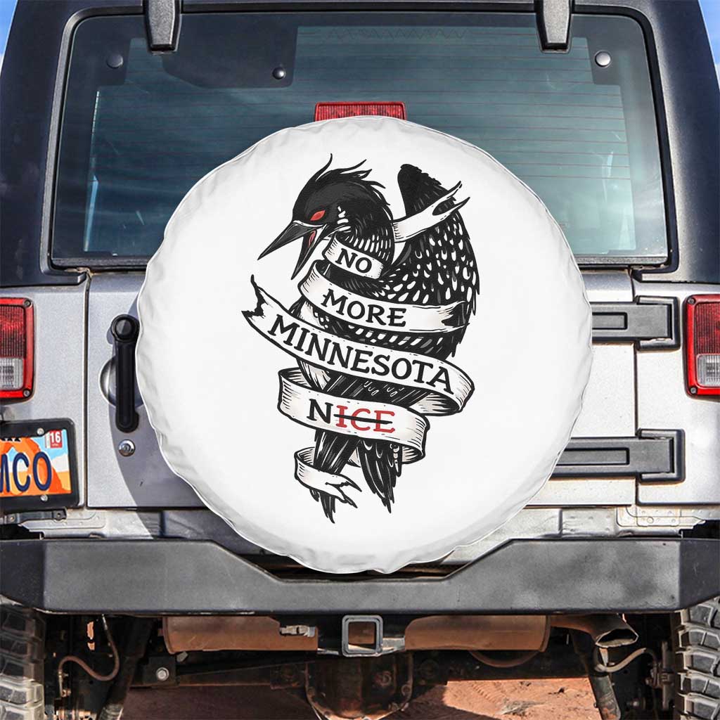 No More Minnesota Nice Loon Resistance Spare Tire Cover Ice Out Rebellion