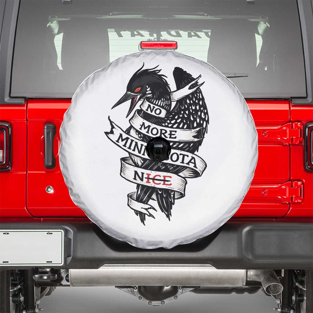 No More Minnesota Nice Loon Resistance Spare Tire Cover Ice Out Rebellion