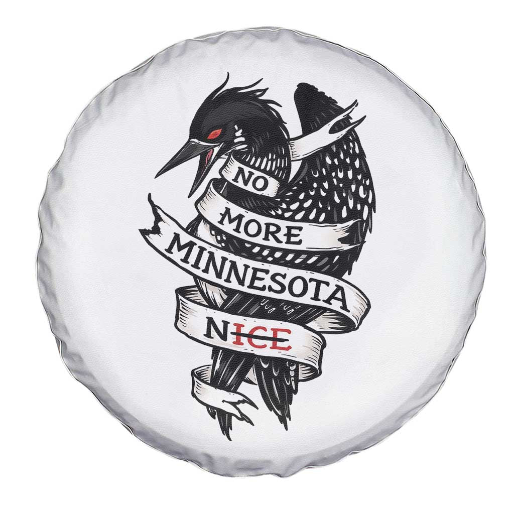 No More Minnesota Nice Loon Resistance Spare Tire Cover Ice Out Rebellion