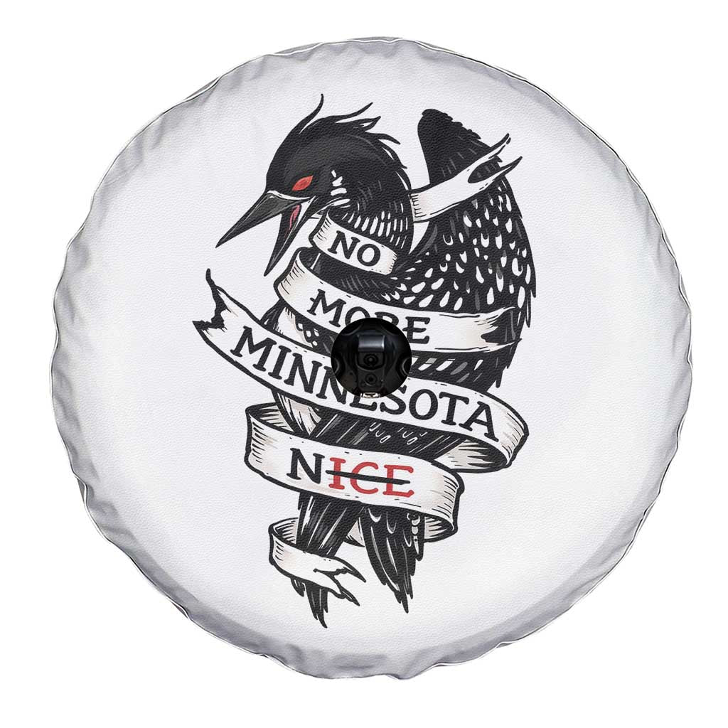 No More Minnesota Nice Loon Resistance Spare Tire Cover Ice Out Rebellion