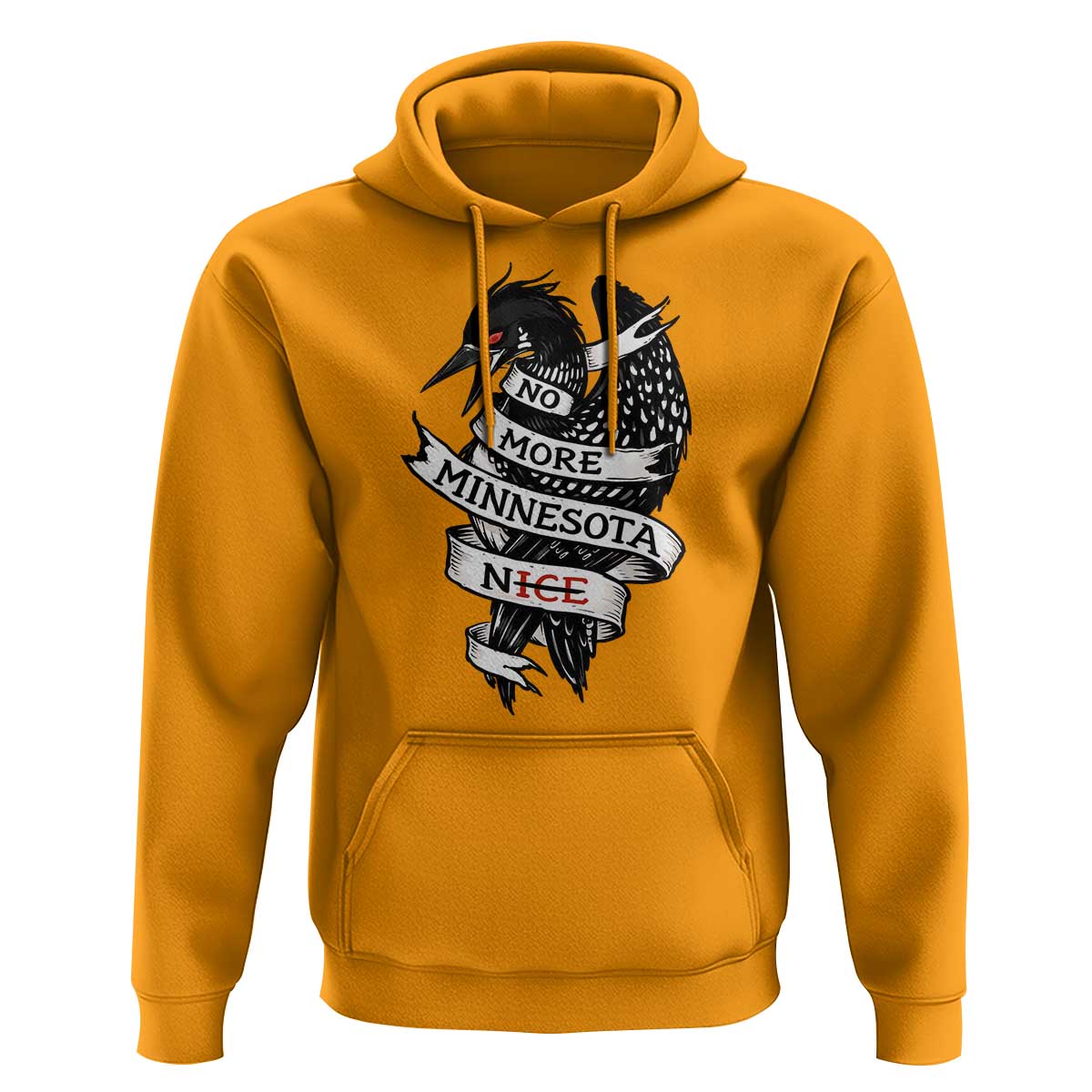 No More Minnesota Nice Loon Resistance Hoodie Ice Out Rebellion
