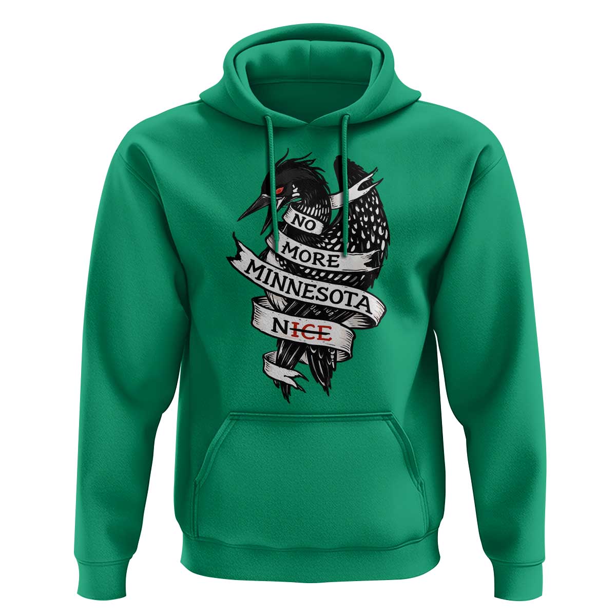 No More Minnesota Nice Loon Resistance Hoodie Ice Out Rebellion