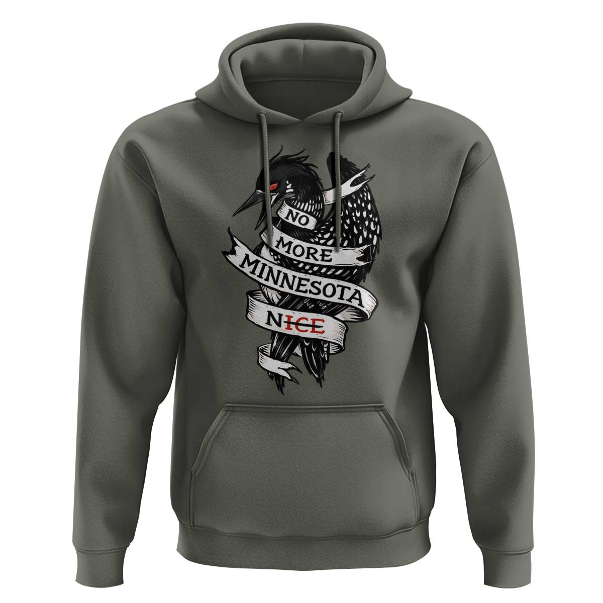 No More Minnesota Nice Loon Resistance Hoodie Ice Out Rebellion